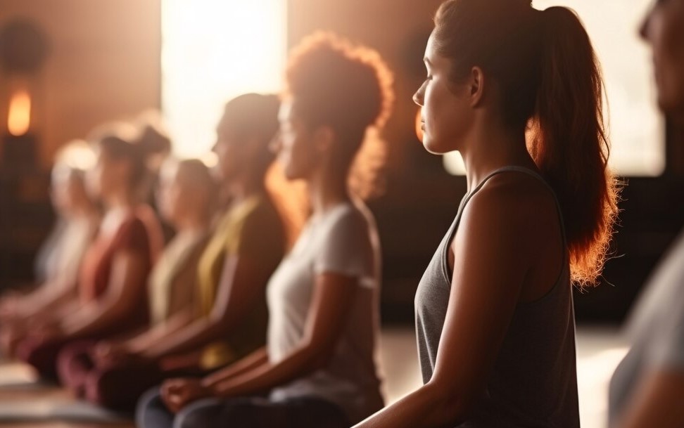 group of women yoga